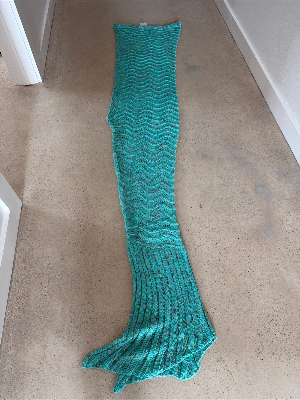 Knit Mermaid Costume Blanket Cozy Furry